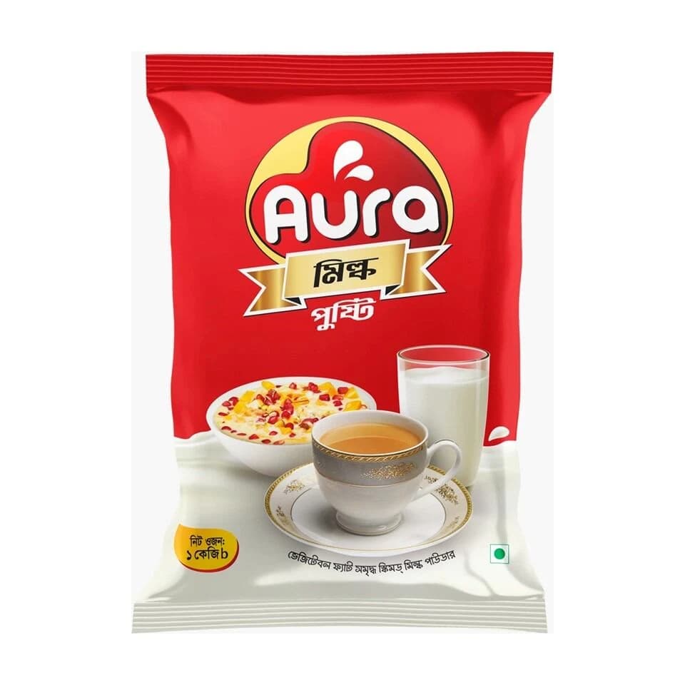 AURA Milk Pushti Vegetable Fat Filled Skimmed Milk Powder 1kg
