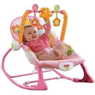 Baby Rocking Chair with Mosquito Net – Comfortable Infant Bouncer